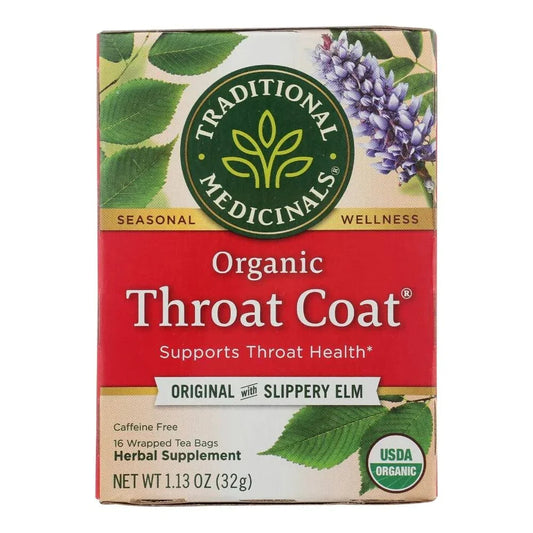 (6 Pack)Traditional Medicinals Organic Throat Coat Herbal Tea Bags, 16 Ct.